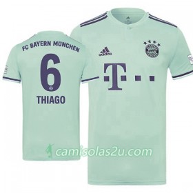 Camisolas de Futebol FC Bayern München Thiago 6 Equipamento Alternativa 2018/19 Manga Curta